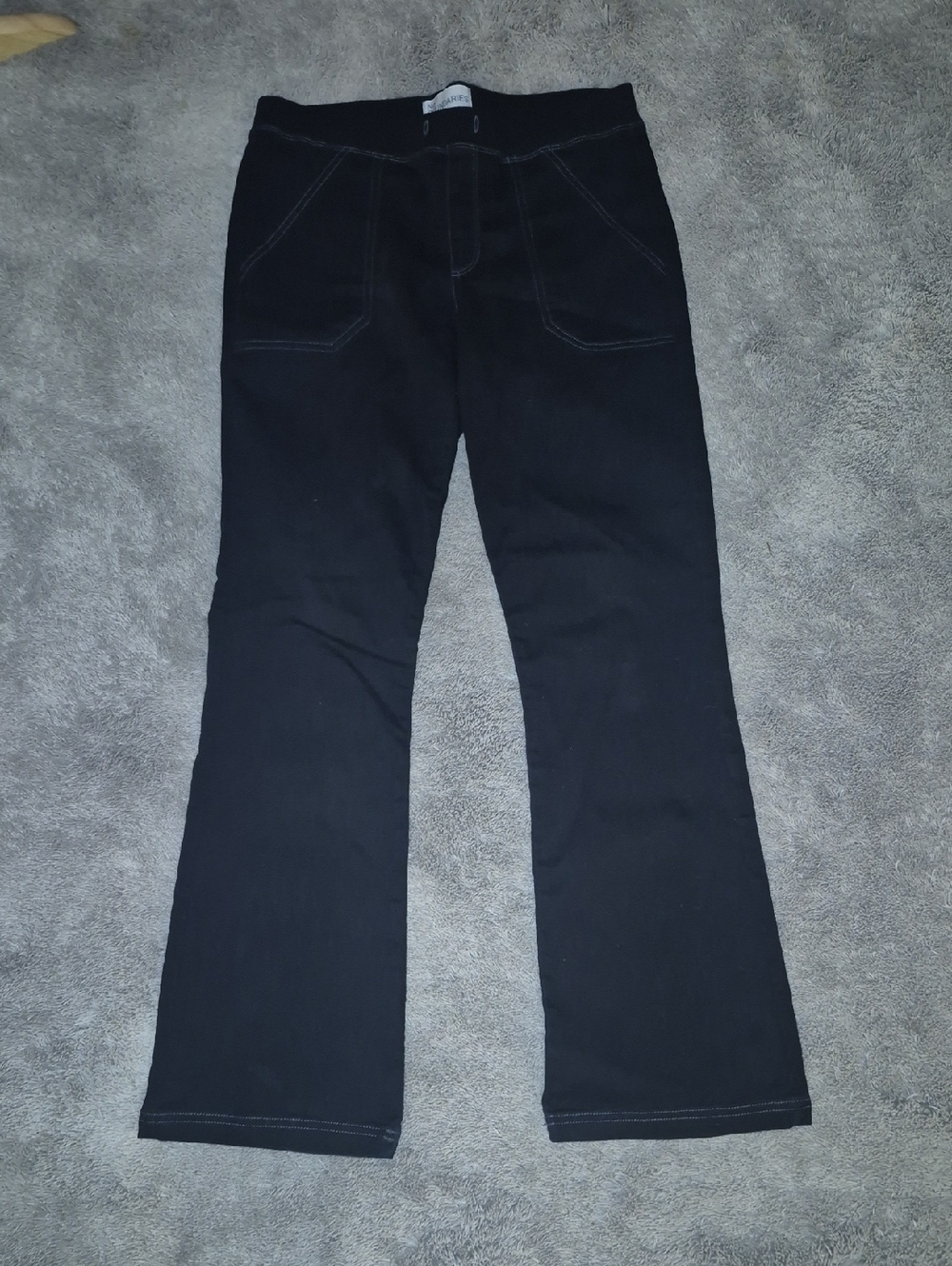 No Boundaries Black Ribbed Waistband Pants
